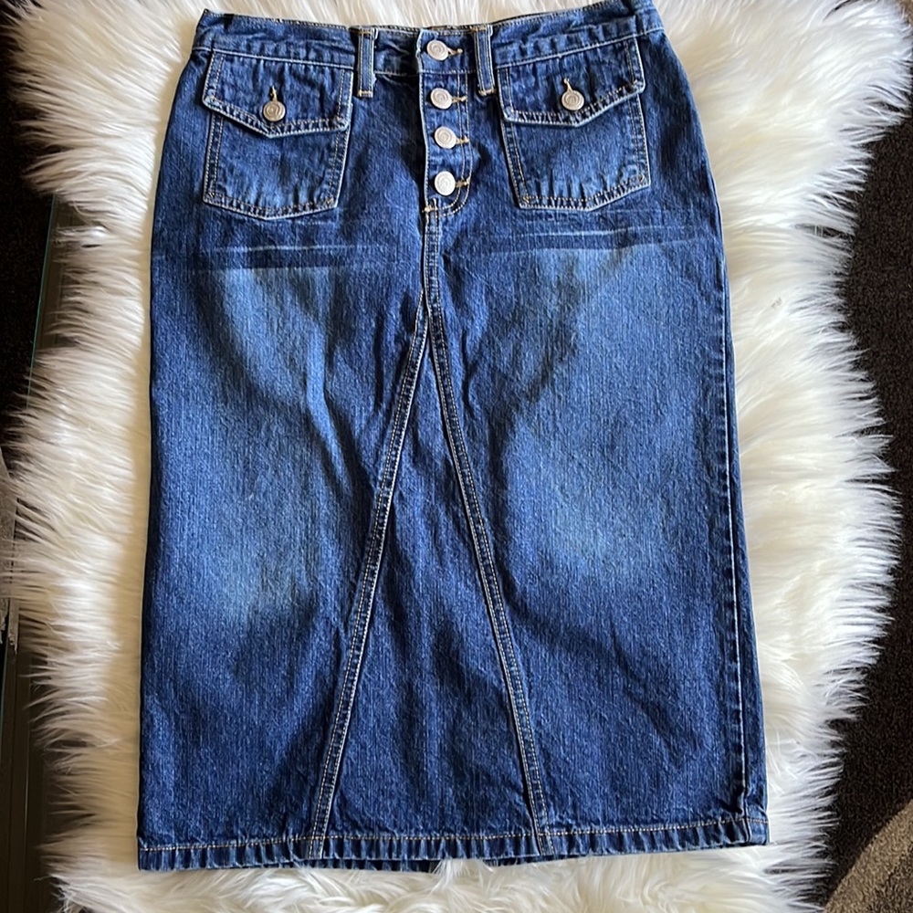 JALATE DENIM SKIRT - Picture 1 of 4